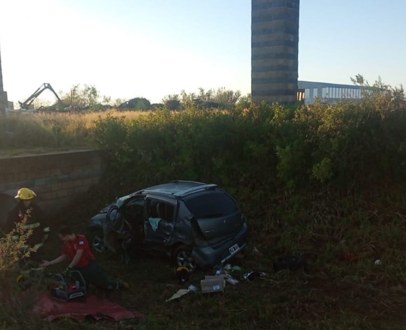 Río Segundo: Accidente en acceso a autopista con una joven de 28 años hospitalizada