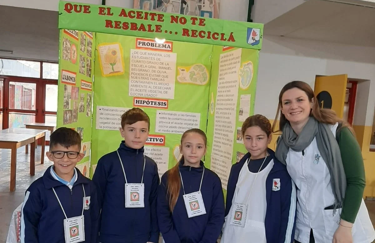 Alumnos del Belgrano con un proyecto de reciclaje clasificaron a la instancia provincial de la Feria de Ciencias