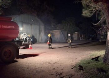 Autos quemados tras un incendio en zona rural de Oliva