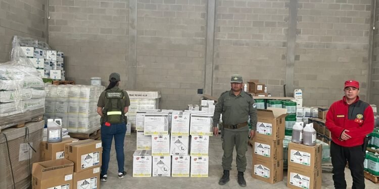 Laguna Larga: Allanamiento y secuestro de Gendarmería de agroquímicos vencidos y presuntamente adulterados