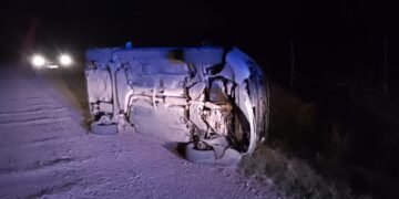 Vuelco de vehículo entre Oliva y Oncativo