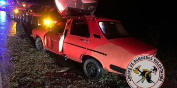 Accidente en ruta 10 entre Oliva y Pampayasta con tres personas hospitalizadas