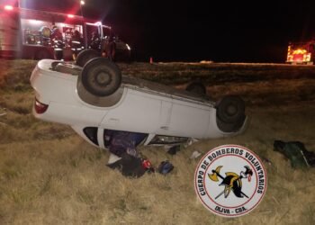 Oliva: Despiste y vuelco en autopista en la madrugada de este jueves