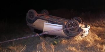 Despiste de vehículo en ruta 10 cerca de Oliva