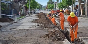 Oliva: Los avances de la obra de repotenciación y recambio de cañerías