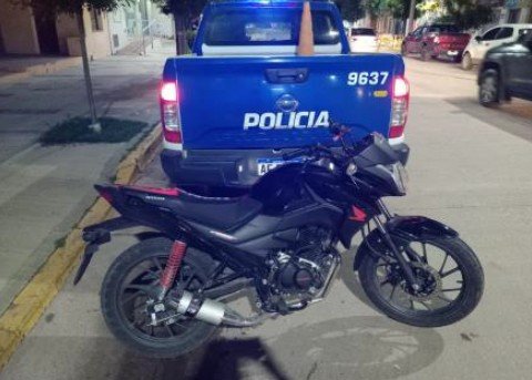 moto secuestrada en James Craik