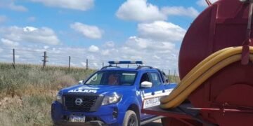 Laguna Larga: camión atmosférico captado in fraganti contaminando el medio ambiente