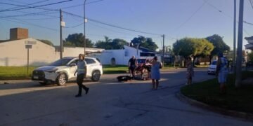 Accidente de tránsito en Oliva: un joven terminó hospitalizado