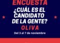 El Candidato de la Gente: ¿Qué referente propondrías como candidato a intendente de Oliva en 2027?