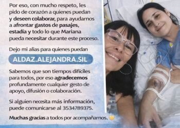 Organizaron una rifa para colaborar con una vecina de Oliva internada: cómo colaborar con Mariana Molina
