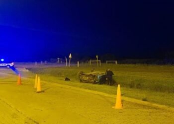Siniestro vial en Oliva: un automovilista terminó hospitalizado tras despiste en ruta 9