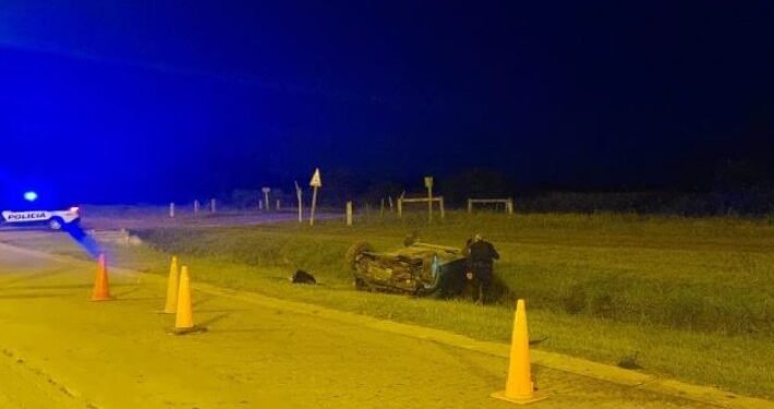 Siniestro vial en Oliva: un automovilista terminó hospitalizado tras despiste en ruta 9