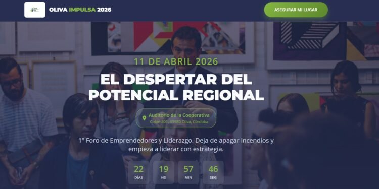 Oliva Impulsa 2026: Se presentó la agenda completa del Foro de Emprendedores y Liderazgo