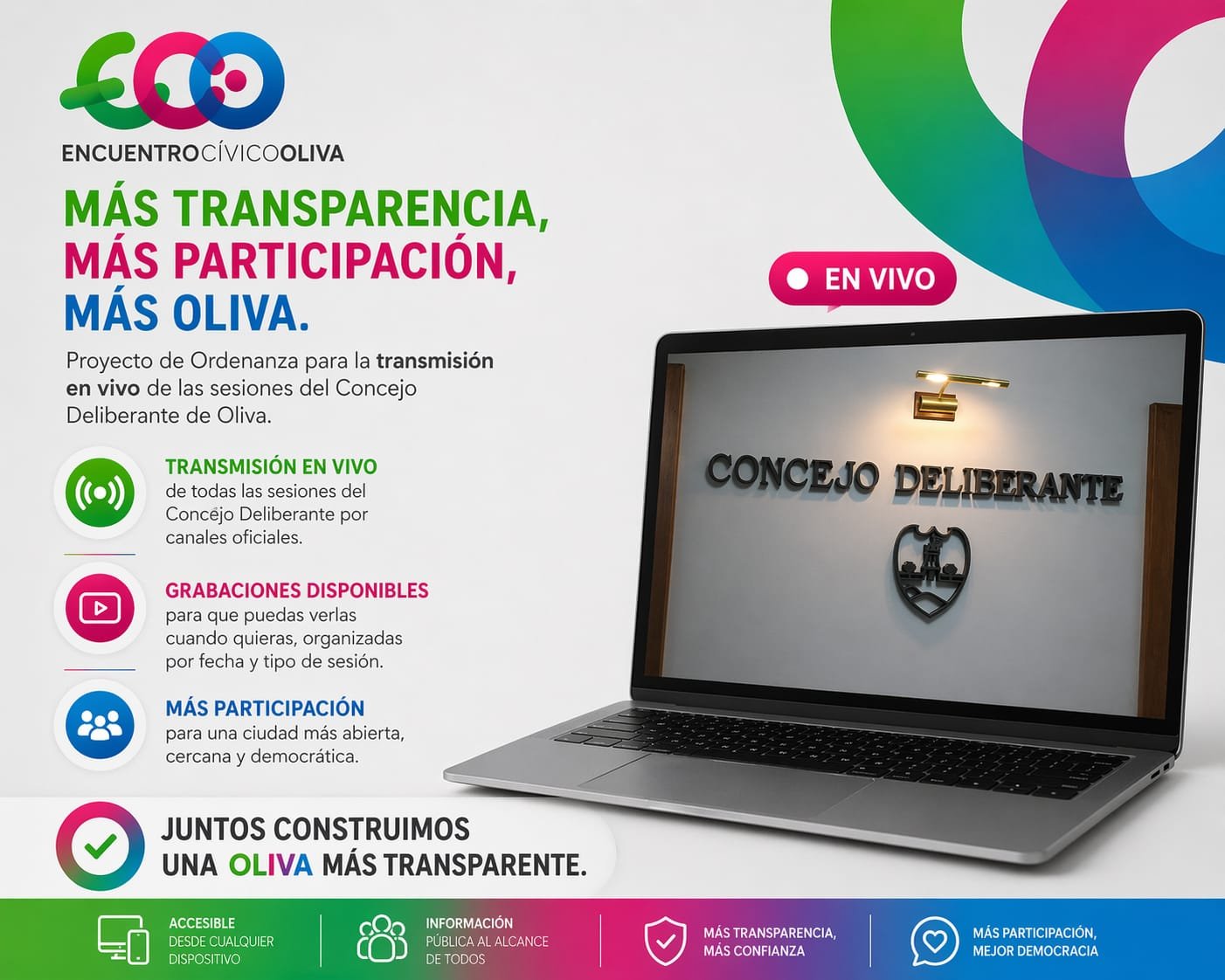 El banner de la iniciativa difundida por ECO Oliva. 