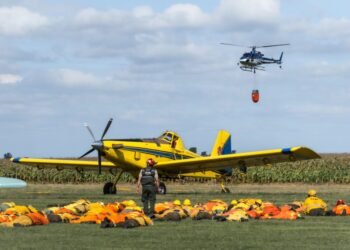 La Provincia capacitó en Oliva a bomberos voluntarios en operaciones aéreas seguras