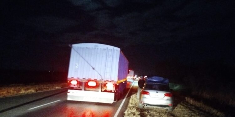 Accidente en Ruta 13: tres personas resultaron heridas tras una colisión
