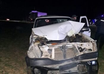 Luque: Se salvó de milagro tras chocar contra equinos en la Ruta 13