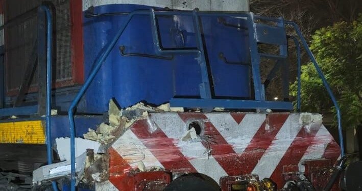 Choque entre un tren y un camión en Tío Pujio: no hubo heridos