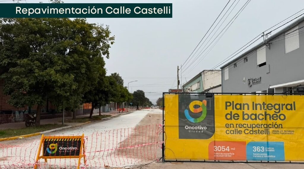 Oncativo: El intendente Nicolás Filoni supervisó diez frentes de obras públicas e infraestructura en marcha