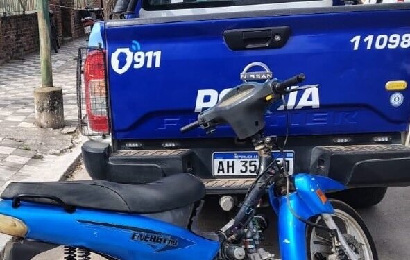 Oliva: Secuestraron una motocicleta en el marco de los controles preventivos urbanos