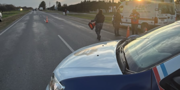 Trágico siniestro vial en la Ruta Provincial 13: Un peatón de 72 años falleció tras ser embestido por un camión cerca de Villa del Rosario