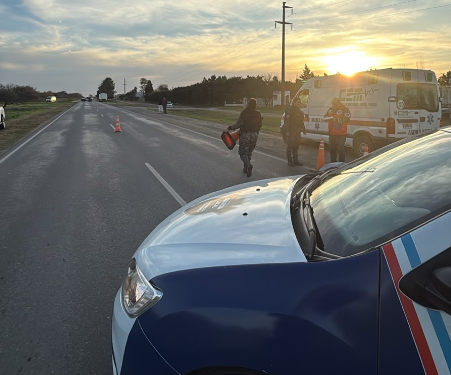 Trágico siniestro vial en la Ruta Provincial 13: Corte total entre Villa del Rosario y Rincón y una persona fallecida