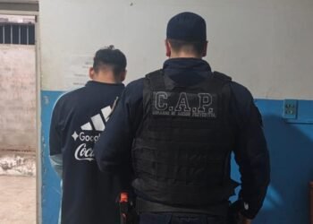 Violencia familiar en Oliva: Activó el botón antipánico y la Policía detuvo a su ex pareja en el patio de la casa