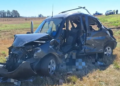 Trágico vuelco en la autopista Córdoba-Rosario: Un muerto y tres heridos tras el despiste de un utilitario en el kilómetro 621