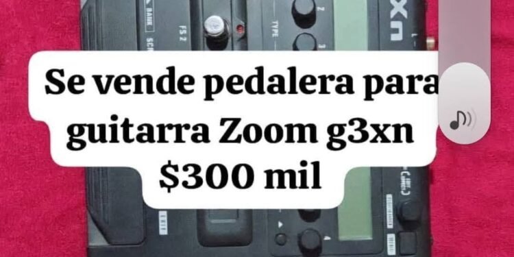 Se vende pedalera Zoom G3XN en impecable estado. Espero tu consulta.