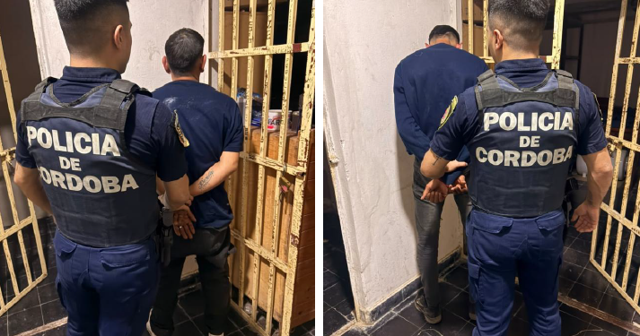 Operativo en Las Perdices: aprehenden a dos hombres en actitud sospechosa frente a un comercio local