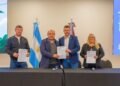 Infraestructura regional: la Provincia y la Cooperativa de Laguna Larga reconstruirán la red de media tensión sobre la Ruta Nacional 9